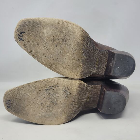 Durango Brown Heeled Boots - Picture 11 of 12